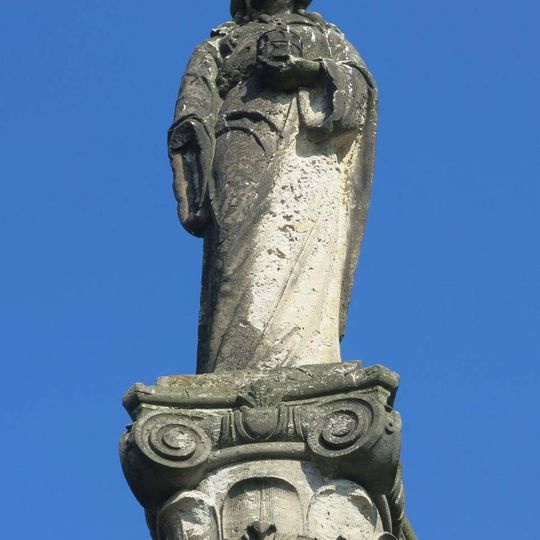 Sloup svaté Maří Magdaleny v polním remízu jihovýchodně od Býčkovic