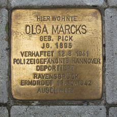 Stolperstein à la mémoire d’Olga Marcks