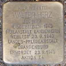 Stolperstein dedicated to Walter Herz