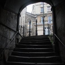 No. 1a Including A Flight Of Steps Below To The Right And 3 Bollards