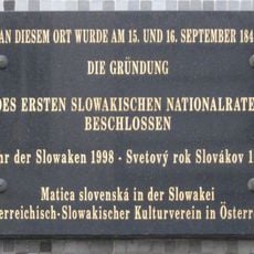 Gedenktafel für die Gründung des ersten Slowakischen Nationalrates
