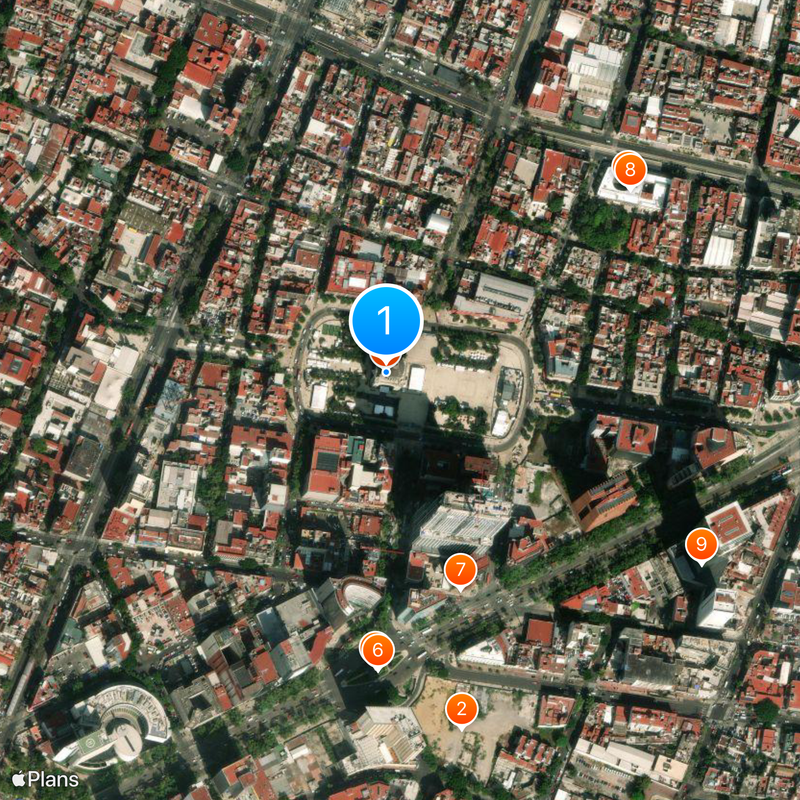 Monument voor de Revolutie Kaart