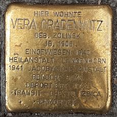 Stolperstein dedicated to Vera Gradenwitz