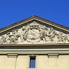 Tympanum of main front of granary Bern