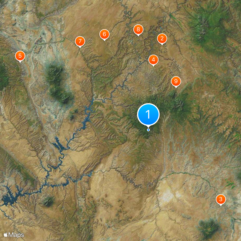 Condado de San Juan Mapa