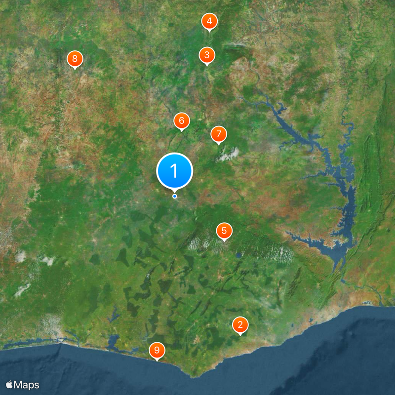 Sunyani Map