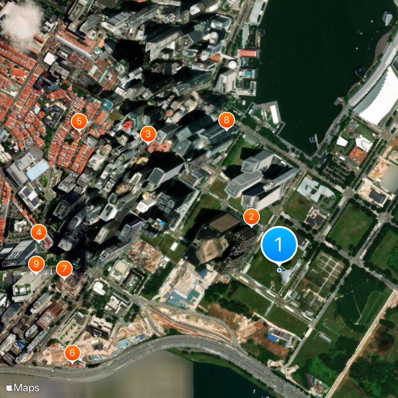 Marina Bay MRT station Map