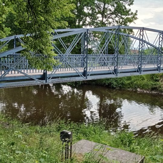 Footbridge over the Malše in Rožnov