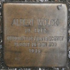 Stolperstein dedicated to Albert Wölck