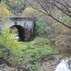 Railway bridge over the Svinařský potok in Zadní Třebaň