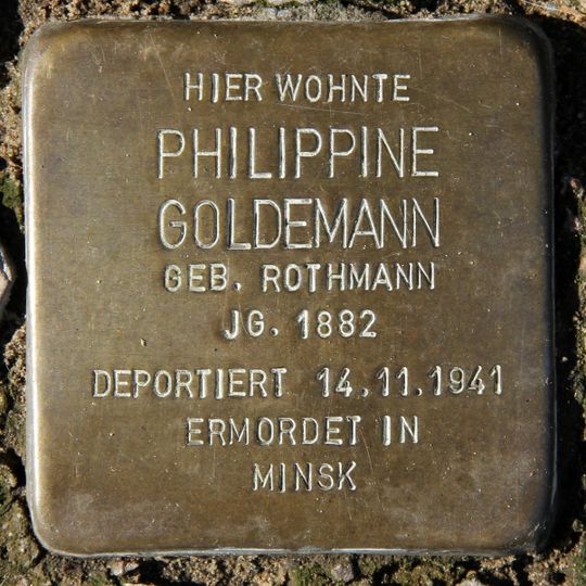 Stolperstein em memória de Philippine Goldemann