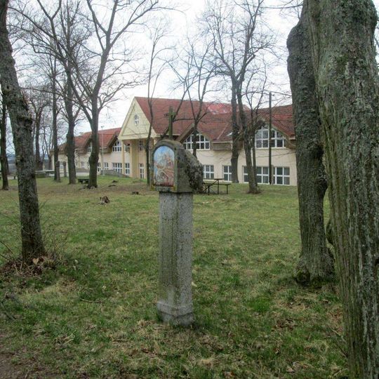 Boží muka na křížové cestě Nalžovské Hory - 9. zastavení