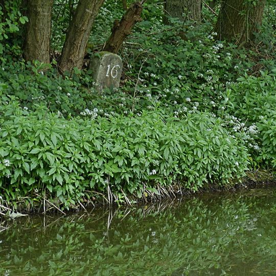 Chesterfield Canal  Canal Milestone Approximately 260 Metres To South East Of Devil's Hole Bridge