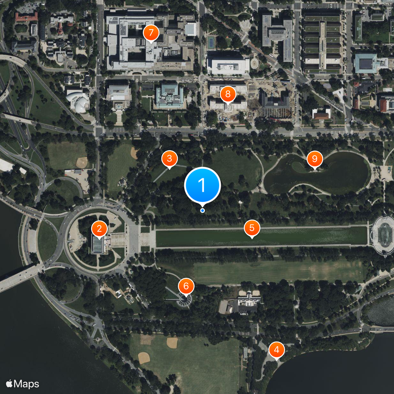 Washington metropolitan area Harita