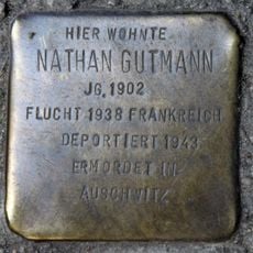 Stolperstein à la mémoire de Nathan Gutmann