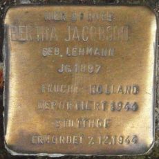 Stolperstein dedicated to Bertha Jacobson