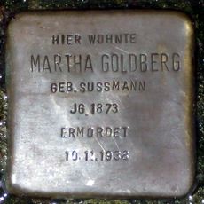 Stolperstein en memoria de Martha Goldberg