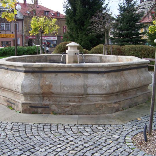 Baroque fountain in Chrastava