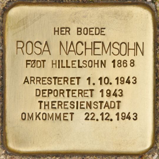 Stolperstein en memoria de Rosa Nachemsohn