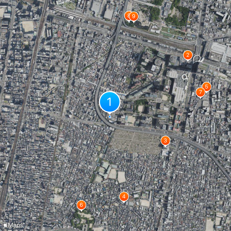 Taiyoshi Hyakuban Kaart