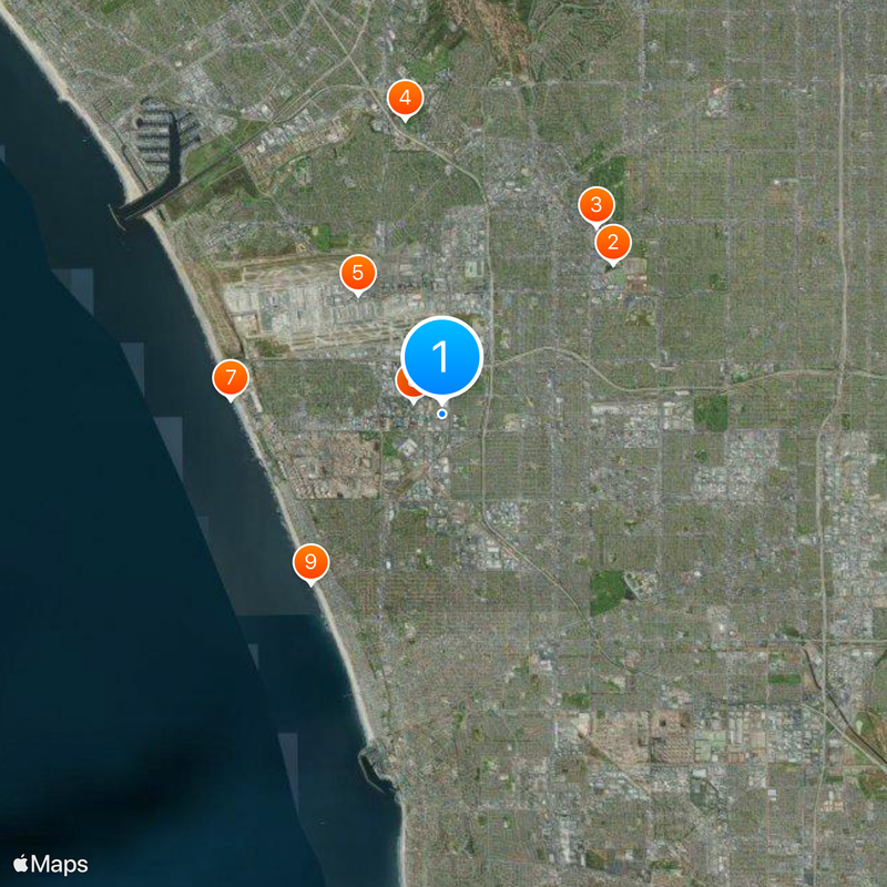 Los Angeles Air Force Base Map