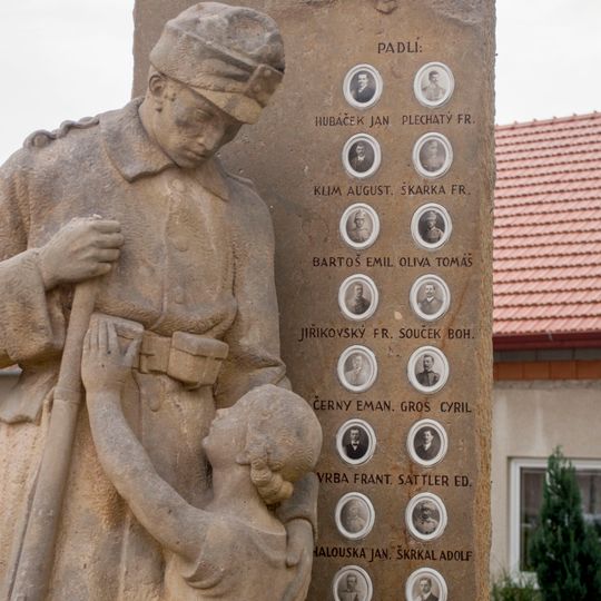 World War I memorial in Miroslavské Knínice