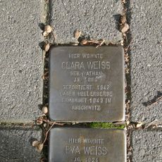 Stolperstein dedicated to Clara Weiss