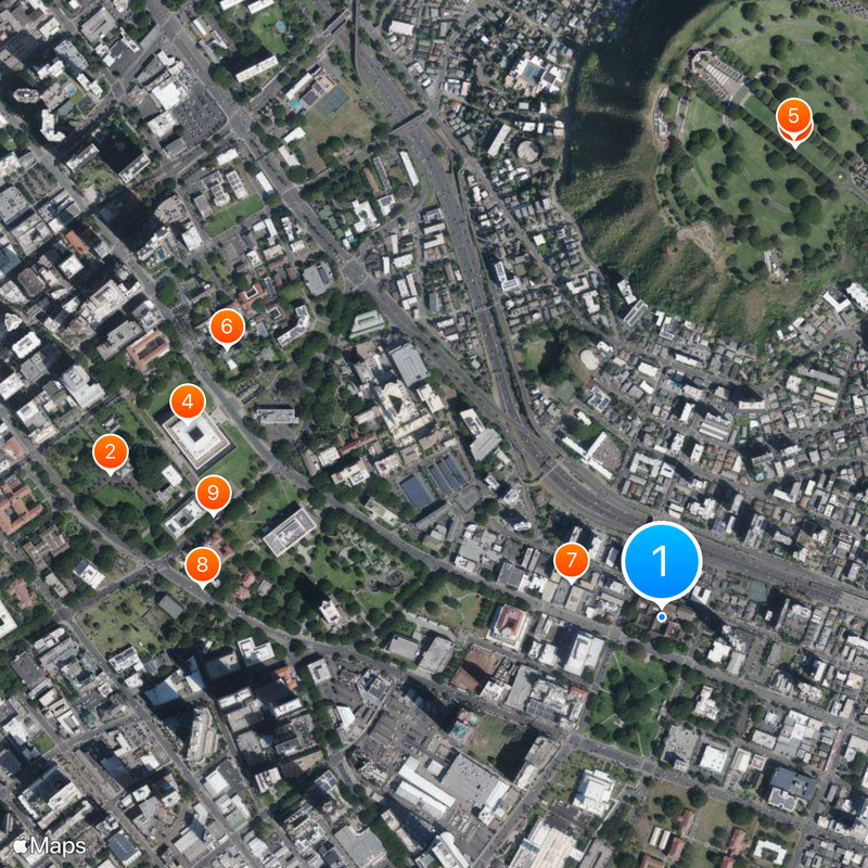 Honolulu Museum of Art Map