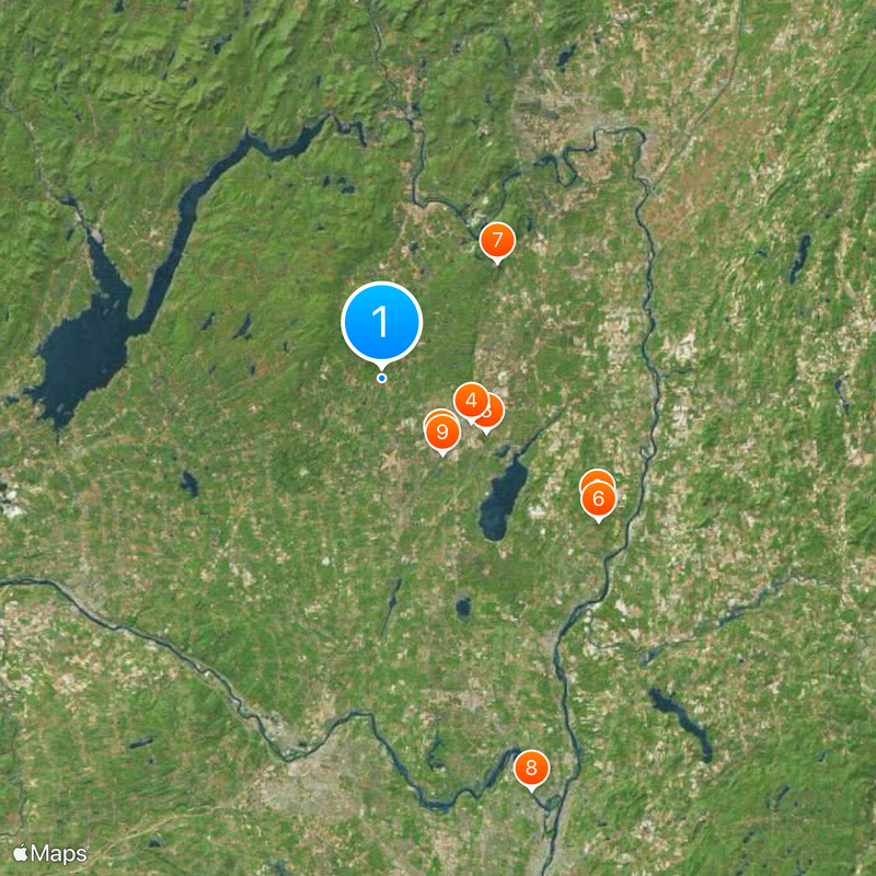 Condado de Saratoga Mapa
