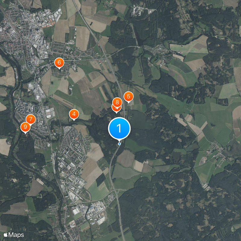 D3 motorway Map