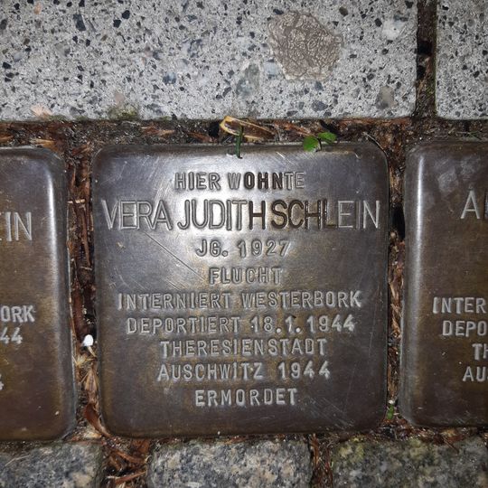 Stolperstein dedicated to Vera Judith Schlein