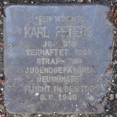 Stolperstein en memoria de Karl Peters