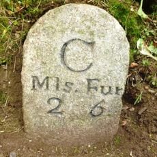 Milestone 100 Metres To North Of Manaton Mill