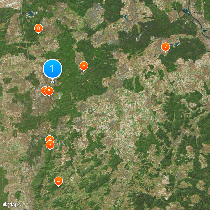 Circondario di Darmstadt-Dieburg Mappa