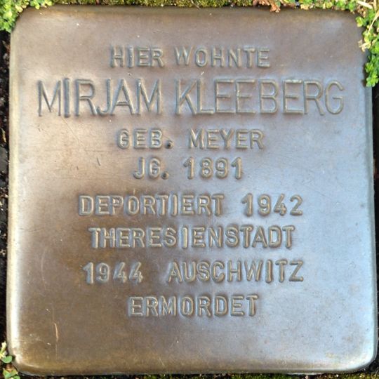 Stolperstein für Mirjam Kleeberg