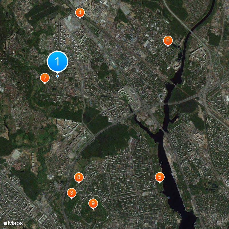 Kurkino District Map