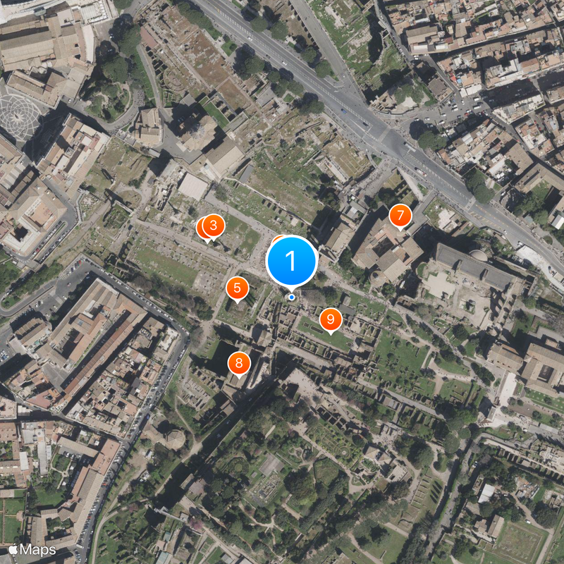 Temple de Vesta Carte