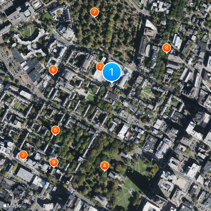 Yale University Map