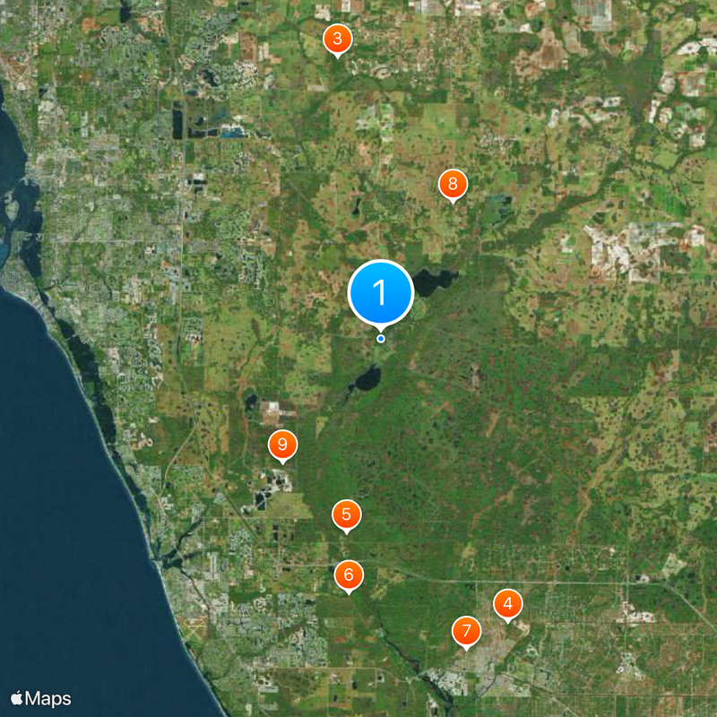 Myakka River State Park Map