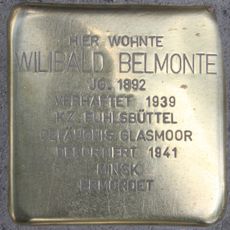 Stolperstein en memoria de Wilibald Belmonte