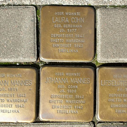 Stolperstein en memoria de Laura Cohn