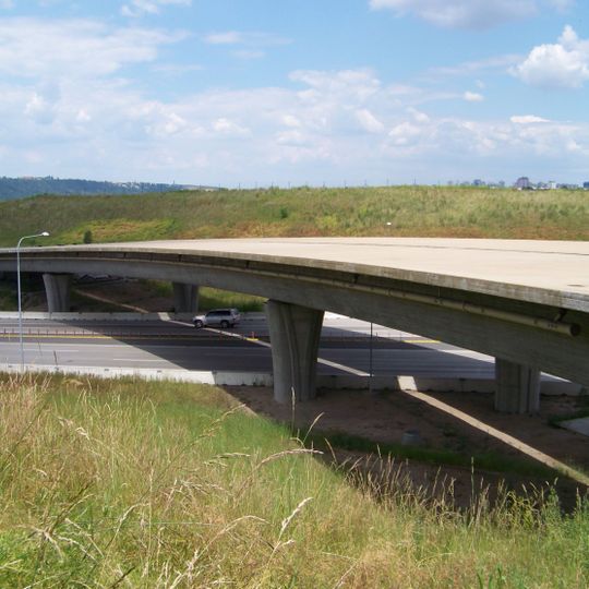 Most přes Pražský okruh v Komořanech