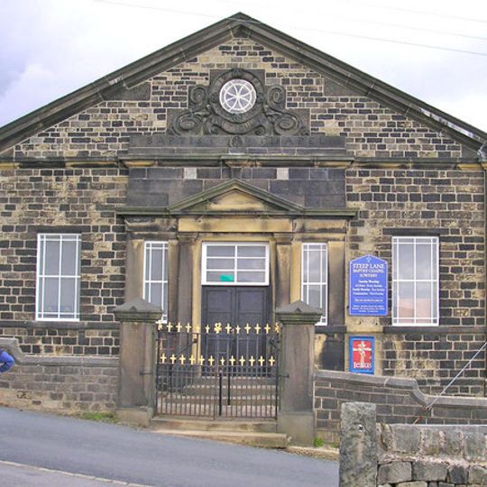 Front Wall, Gatepiers And Gates To Steep Lane Baptist Chapel