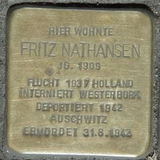 Stolperstein en memoria de Fritz Nathansen