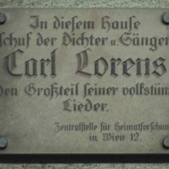 Gedenktafel für Carl Lorens