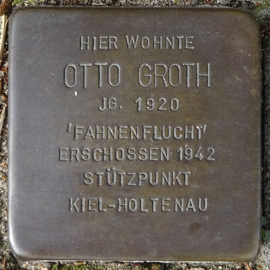 Stolperstein en memoria de Otto Groth