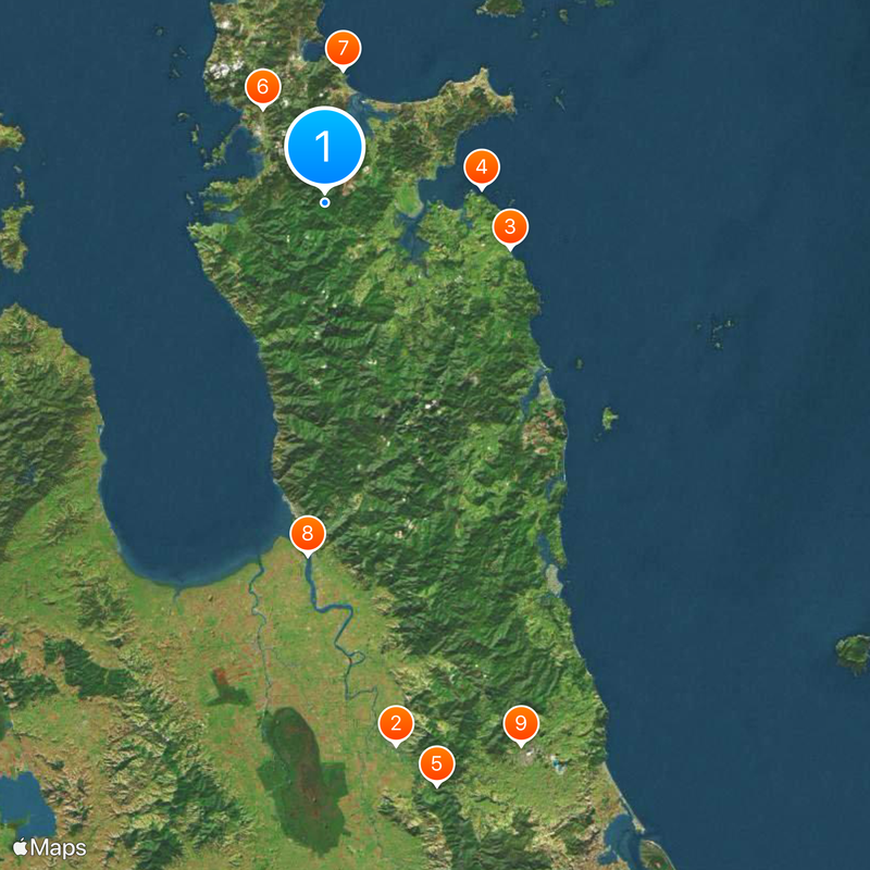 Coromandel Peninsula Map