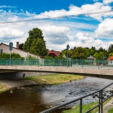 Most ulice Draha přes Divokou Orlici v Žamberku