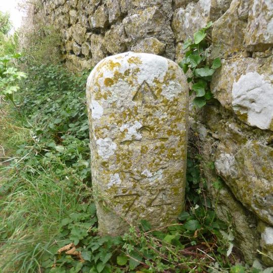 Boundary Stone At Ngr Sy 7035 7208