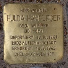 Stolperstein en memoria de Hulda Hamburger
